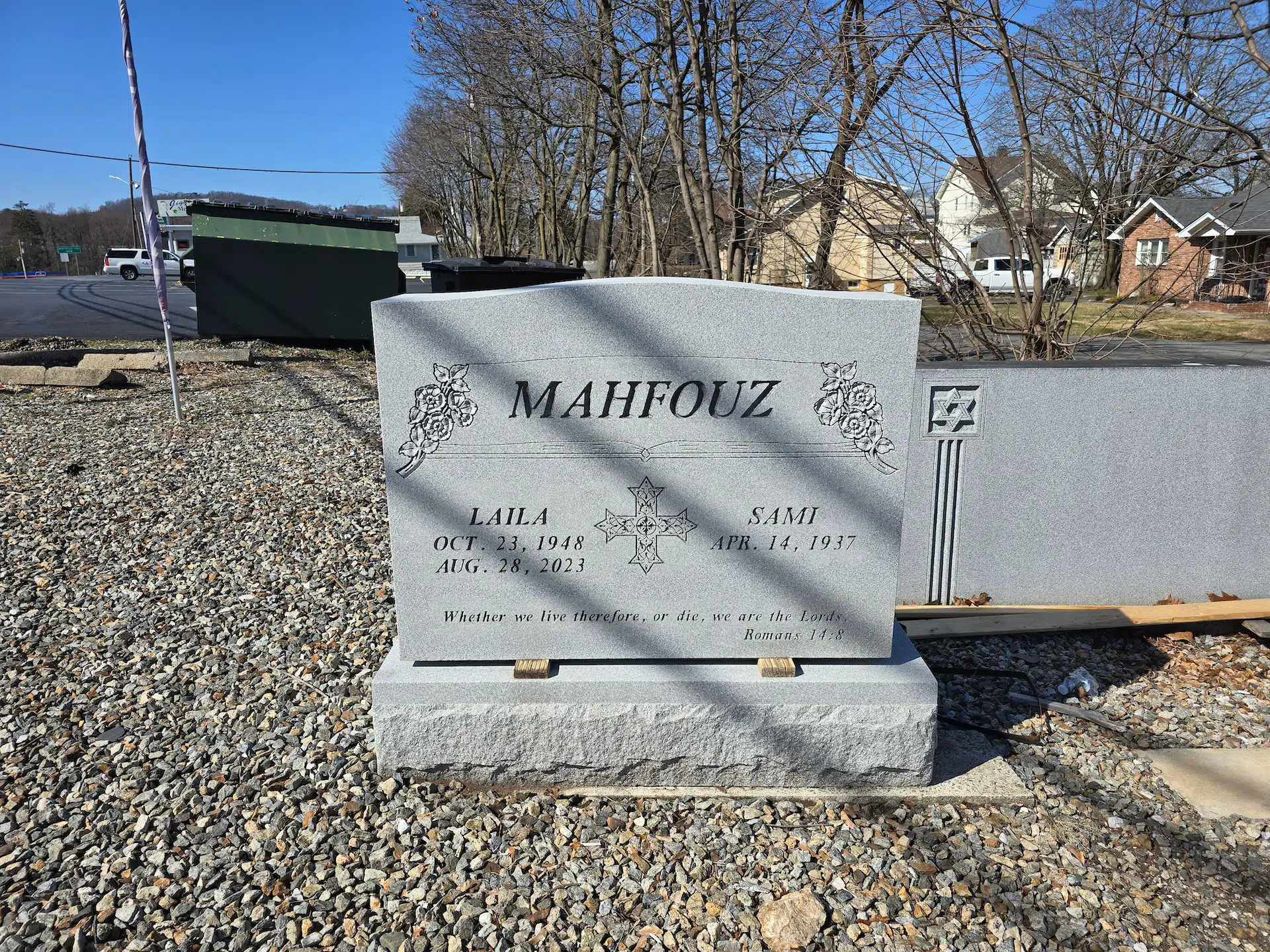 Granite Headstone Maker / Company hand-carved by NJ Headstone Dealer in NJ — image 1